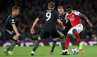 Арсенал препъна Байерн Мюнхен и оглави класирането в Шампионската лига