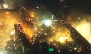 Русия засипа Бахмут със запалителни снаряди (ВИДЕО)