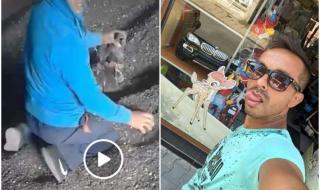 Арестуваха издирвания във Фейсбук садист, измъчвал кученце в чакъл