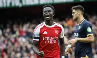 Букайо Сака: Арсенал е по-силен от всякога и готов за титлата във Висшата лига