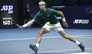 Лоренцо Музети срещу Новак Джокович на финал в Атина 