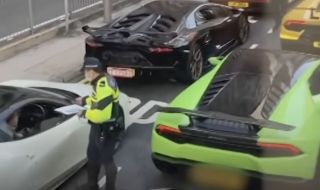 Полицията в Хонг Конг спря за проверка 45 суперавтомобила (ВИДЕО)