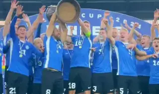 Естония триумфира с Балтийската купа след драма с дузпи