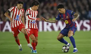 Атлетико Мадрид победи Барселона на "Камп Ноу" и направи огромна крачка към полуфиналите в Шампионската лига