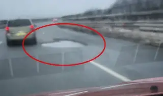 To the attention of the RIA: A huge hole has opened on the Hemus Motorway VIDEO 