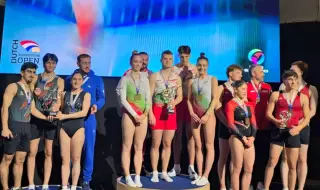 България триумфира с отборната титла по скокове на батут в Нидерландия