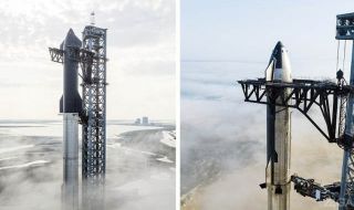SpaceX показа напълно сглобения гигантски космически кораб Starship, готов за изстрелване