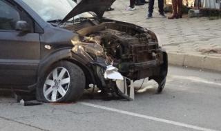 Мъж е бил ранен при верижна катастрофа в Бургас