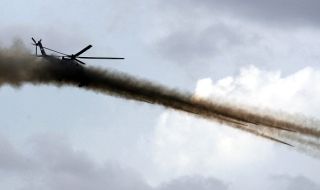 Украйна свали още един руски боен хеликоптер Ка-52 "Алигатор"
