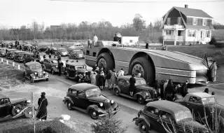 Как преди години 86 години 27-тонен крайцер причинява невиждано задръстване