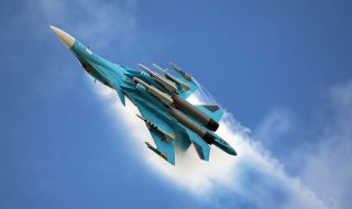 Изтребител СУ-34 унищожи украински националисти (ВИДЕО)
