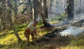 Пожар гори в Национален парк "Рила"