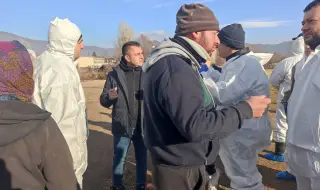 Protest in front of plague-affected farms in Velingrad 