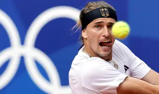 Италианец изхвърли Александър Зверев от тенис турнира на Олимпиадата