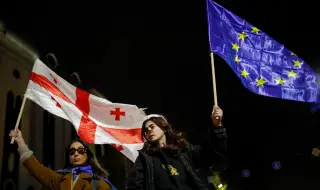 Protest march against election results in Tbilisi 