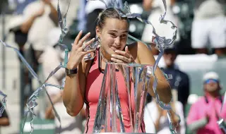 Арина Сабаленка триумфира с титлата в Индиън Уелс с успех над Рибакина