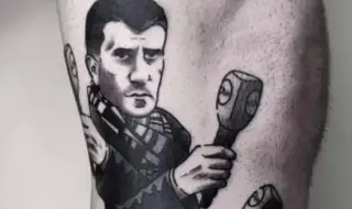 Мъж си направи татуировка с Жоро Игнатов от "Съдебен спор"