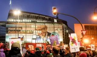 Threats and violence at a rally near Berlin 