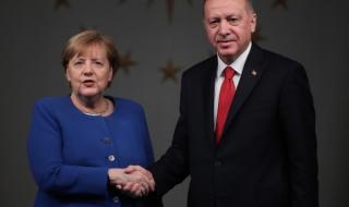 Меркел и Ердоган развиват двустранните отношения
