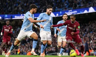 Манчестър Сити разгроми Уест Хем и излезе на първо място във Висшата лига