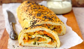 Рецепта на деня: Свежо лятно руло от зеленчуци и сирена