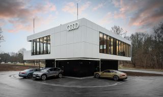 Audi направи най-луксозната станция за зареждане