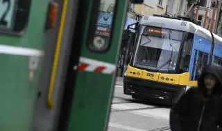 Протест на служители на градския транспорт в София