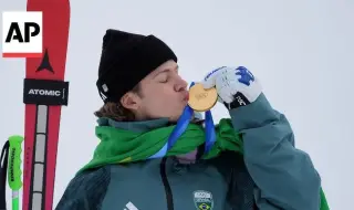 Лукас Пинейро Бротен триумфира със Световната купа в гигантския слалом