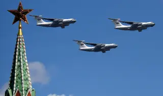 Военен самолет Ил-76 се разби в Русия