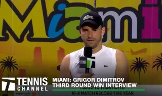 Grigor Dimitrov enters the battle for the Top 8 of the mega-tournament in Miami VIDEO 