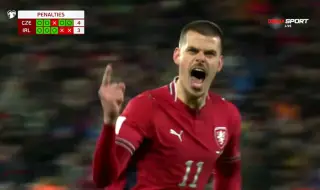 Чехия разби мечтите на Ирландия за Мондиал 2026 след обрат и дузпи