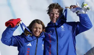 Великобритания с олимпийско злато в смесения сноубордкрос