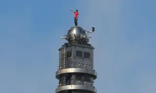 Катерачът Алекс Хонълд изкачи без въже 500-метровия небостъргач „Тайпе 101" за 90 минути (ВИДЕО)