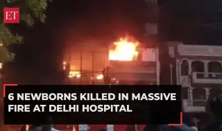 Поне 6 бебета загинаха при пожар в болница в Делхи ВИДЕО