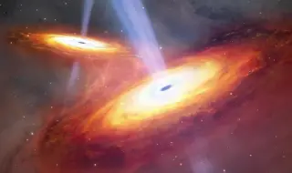За първи път: Откриха двойка сливащи се древни квазари