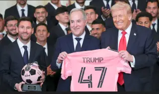 Лионел Меси и компания на гости на Доналд Тръмп в Белия дом