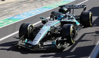 George Russell fastest in first practice for Azerbaijan Grand Prix