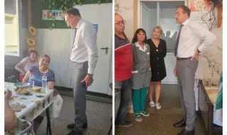 Гуцанов направи изненадваща проверка на Дома за хора с деменция в Бистрилица