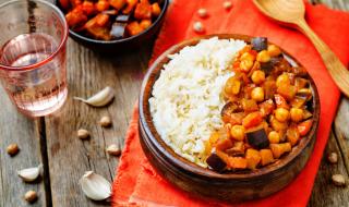 Рецепта за вечеря: Къри с патладжан и нахут