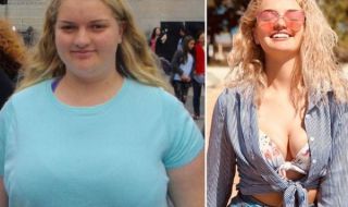 Красива блондинка издаде с какъв трик е свалила 63 кг. (СНИМКИ)