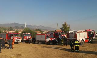 Спасиха две села от пожара край Кресна