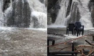 Водопадът в Бачково заля ресторанта и главния път, активираха се 10 свлачища