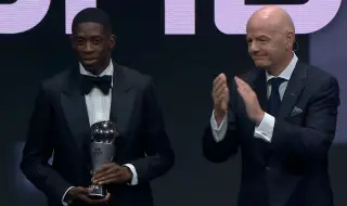 Усман Дембеле беше определен за №1 и в наградите на FIFA The Best за годината