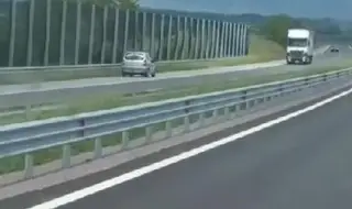 Хванаха шофьор да се движи в насрещното по магистралата (ВИДЕО)