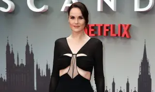 Мишел Докъри, звездата от „Имението Даунтън“,  стана майка на 44 години