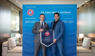 Георги Иванов се срещна с президента на УЕФА 