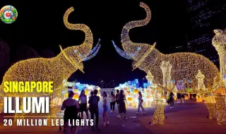 20 million LED lights lit up Singapore VIDEO 