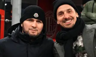Ибрахимович и Хабиб Нурмагомедов изгледаха победа на Милан