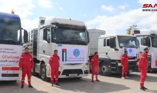 Конвой от Йордания достави 120 тона хуманитарна помощ за Сирия