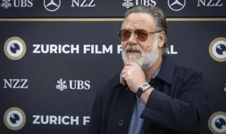 Отслабналият Ръсел Кроу предизвика фурор (ВИДЕО)